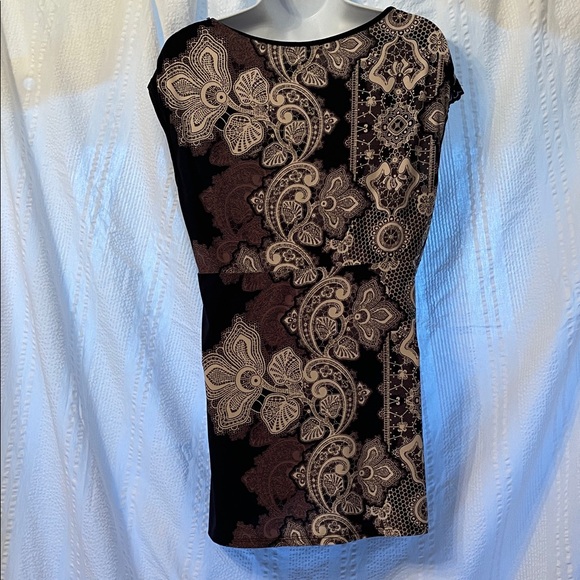 Soma intimates Black v neck short sleeve lace trim sleep top size medium - Picture 5 of 6